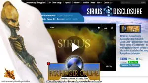 Der "Sirius-Film" von Steven Greer und sein "Alien" (Bild: Sceenshot der Filmwebseite / "Ata"-Aufnahme von A. Kramer / Bearbeitung. L. A. Fischinger)