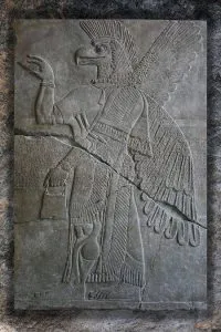Genius aus Mesopotamien: Ein Astronautengott und Vorläufer von Engeln und geflügelten Dämonen? (Bild: L. A. Fischinger)