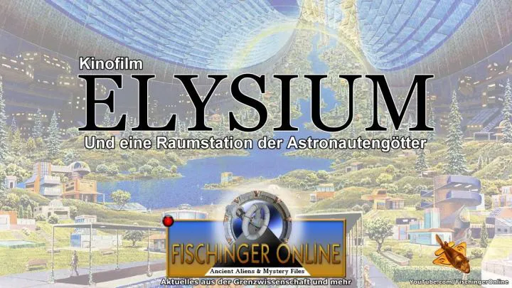 Im Kino: Raumstation "Elysium" - was hat Atlantis damit angeblich zu tun? (Bild: Stanford Torus interior/D. Davies/NASA/Puplic Domain/WikiCommons / L. A. Fischinger)