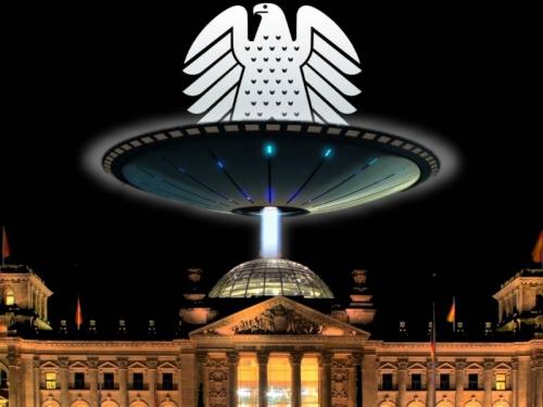 Was weiß die Bundesregierung über UFO-Akten? (Bild: WikiCommons, L. A. Fischinger