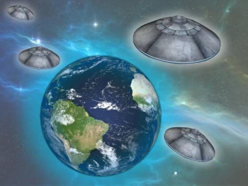 Am 5. April wollen Hobby-Drohnen-Piloten eine "Invasion der UFOs" als April-Gag starten (Bild: NASA / L.A. Fischinger)