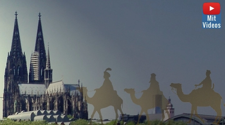 Der Kölner Dom: Liegen hier tatsächlich die heiligen drei Könige, der Esoteriker aus dem Morgenland? (Bild: gemeinfrei / Montage: Fischinger)