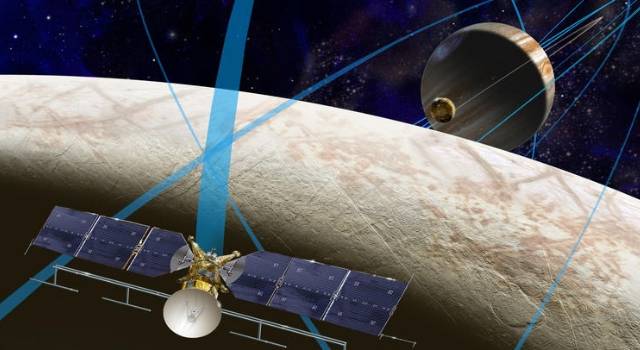 Die NASA glaubt: in 10 - 20 Jahren finden wir außerirdisches Leben (Bild: Mission zum Jupiter-Mond "Europa" / NASA)