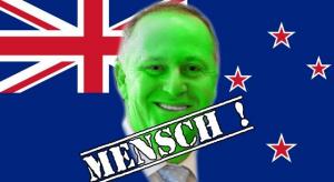 Offiziell: Neuseelands Premier John Key ist kein Alien-Reptoid (Bilder: WikiCommons / gemeinfrei)