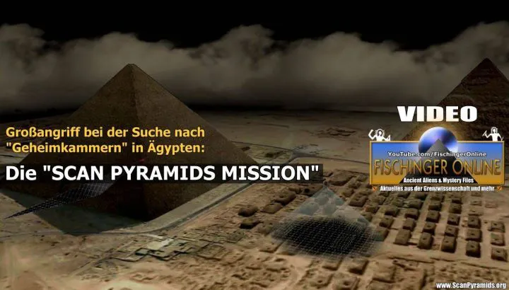 Ist das Thema "Geheimkammern in den Pyramiden" bald endgültig geklärt? Bild: ScanPyramids.org / Bearbeitung: L. A. Fischinger)