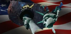 USA: Das Universum gehört uns! Die USA wollen die Hoheit über den Weltraum per Gesetz für sich beanspruchen … (Bild: NASA / gemeinfrei / Montage: Fischinger-Online)