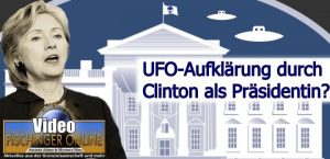 Wird Hillary Clinton - wenn sie Präsidentin der USA werden sollte - die UFO-Geheimhaltung wirklich beenden? (Bild: Gemeinfrei/WikiCommons / Montage: L. A. Fischinger)