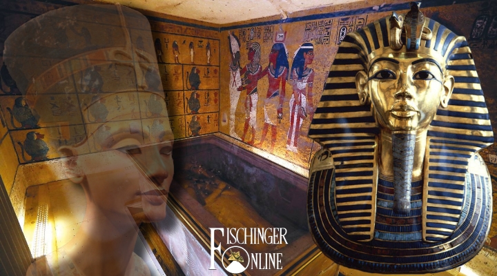 Das Rätsel um die (mutmaßlichen) verborgenen Kammern im Grab von Tutanchamun: kommt jetzt die endgültige Klärung? (Bilder: gemeinfrei / Montage: L. A. Fischinger)
