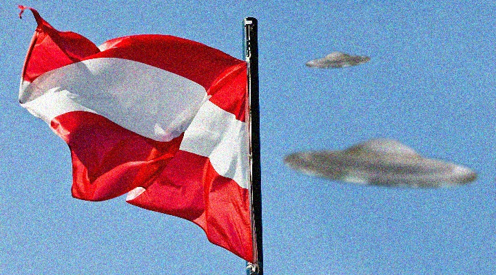 UFO-Alarm über ganz Österreich?! (Bild: gemeinfrei / Montage: L. A. Fischinger)