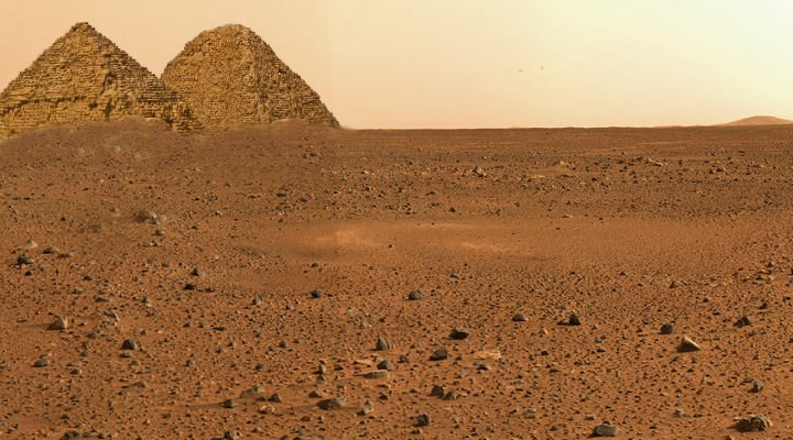 Ein US-Kongressabgeordner wollte von der NASA wissen, ob es einst eine Zivilisation auf dem Planten Mars gab (Bild: NASA / L. A. Fischinger / Montage: L. A. Fischinger)