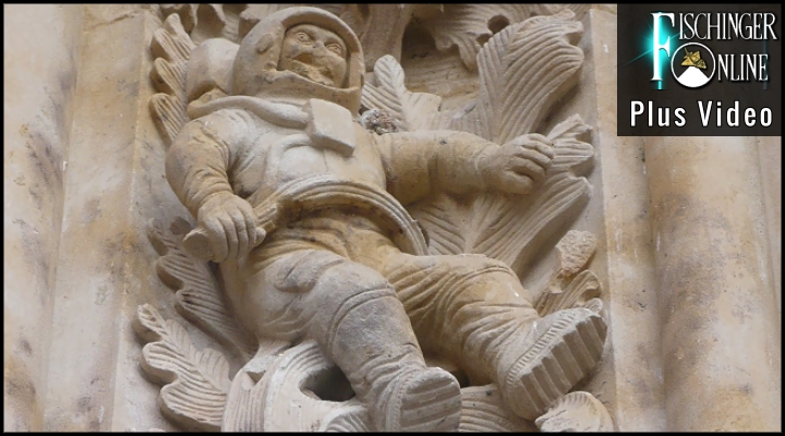 Der Astronaut an der Kathedrale (Bild: gemeinfrei/WikiCommons)