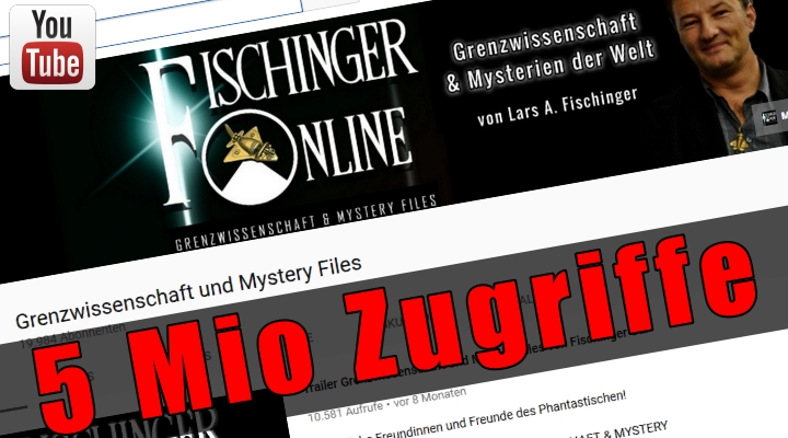 Grenzwissenschaft und Mystery Files sagte DANKE für über 5 Mio Aufrufe ! (Bild: Screenshot YouTube)