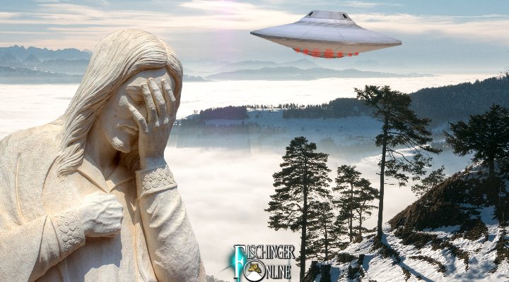 Das schweizer Tösstal: Ein Sammelpunkt von UFO- und Jesus-Gläubigen aller Art und Unart (Bilder: gemeinfrei / Montage: Fischinger-Online)