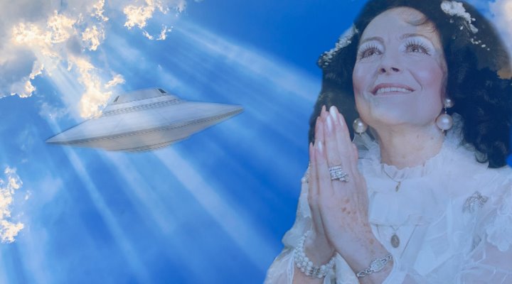 UFO-Sekten Führerin und "Sprachrohr Gottes" Uriella ist tot (Bilder: gemeinfrei & Blick.ch / Bearbeitung/Montage: Fischinger-Online)