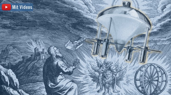 Die "Raumschiff-Vision" des Ezechiel: Hat der biblische Prophet abgeschrieben? (Bilder: gemeinfrei & Archiv E. v. Däniken / Bearbeitung/Montage: Fischinger-Online)