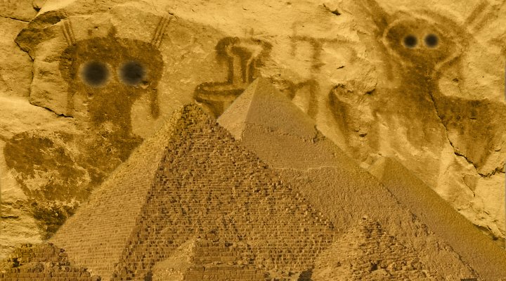 US-Archäologe widerlegt Ancient Aliens und Verschwörungstheorien um die Archäologie - hat er das? (Bilder: PixaBay/gemeinfrei & L. A. Fischinger / Bearbeitung/Montage: Fischinger-Online)