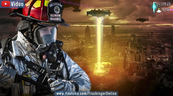VIDEO: Die US-Feuerwehr und die Bedrohung durch UFOs - was ist zu tun? (Bilder: PixaBay/gemeinfrei / Montage: Fischinger-Online)
