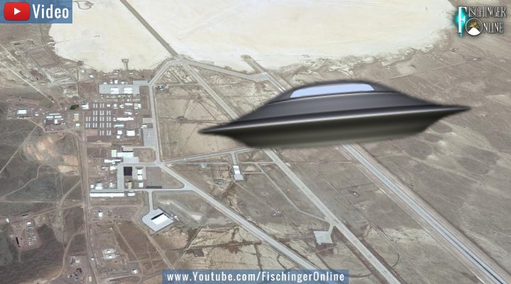 VIDEO: Aufruf bei Facebook - Hunderttausende UFO-Fans wollen die Area 51 stürmen ... (Bilder: Google Earth & PixaBay/gemeinfrei / Montage: Fischinger-Online)