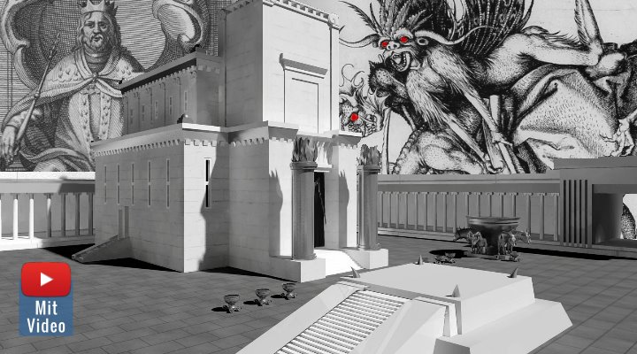 ARTIKEL: Die Dämonen im Bann: Seltsames über König Salomon und dem Bau des Tempels von Jerusalem (Bilder: gemeinfrei / WikiCommons/gemeinfrei / Montage: Fischinger-Online)