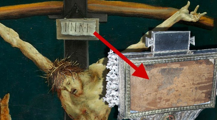 INRI - Die Kreuzinschrift Jesu: Ist die Tafel vom Kreuz Jesus in Rom authentisch? (Bilder: gemeinfrei & Fischinger-Online)