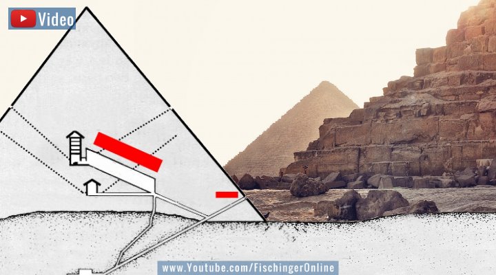 VIDEO: Die neu entdeckten Hohlräume der Cheops-Pyramide: erneut bestätigt! (Bilder: gemeinfrei und Fischinger-Online)