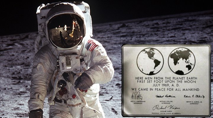 Eine Mondlandung 2024 würde der NASA 35 Milliarden Dollar extra kosten (Bilder: "Apollo 11" 1969/NASA)