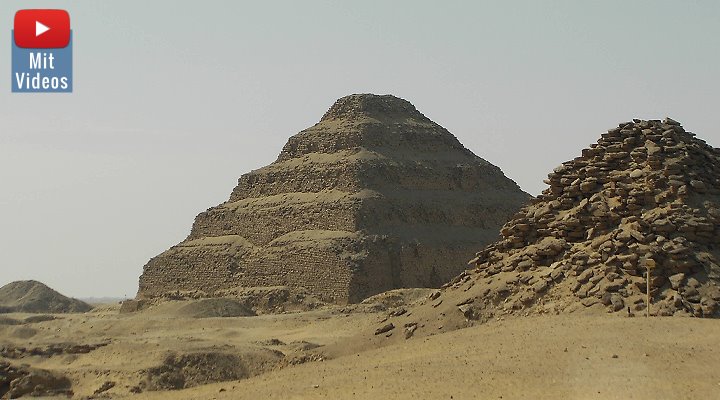 Die Stufenpyramide von Sakkara und ihre Unterwelt: Jetzt für Touristen zum Teil geöffnet (Bild: Fischinger-Online)