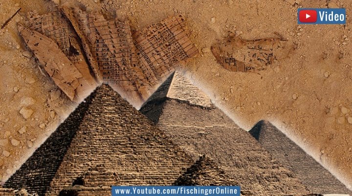 VIDEO: 4.600 Jahre altes "Logbuch" aus Papyrus entdeckt - Ist es der Beweis für den Bau der Cheops-Pyramide? (Bilder: Fischinger-Online & P. Tallet / Montage: Fischinger-Online)
