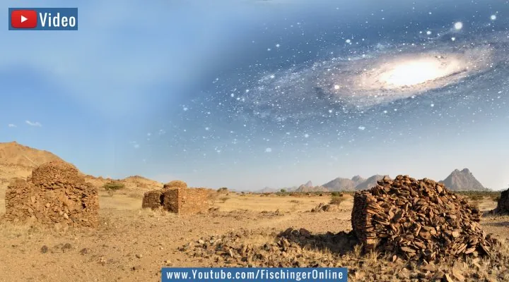 VIDEO: Angeordnet wie Galaxien - Mehr als 10.000 unbekannte Grabhügel im Sudan entdeckt! (Bilder: St. Constanzo/Plos one & gemeinfrei / Montage: Fischinger-Online)