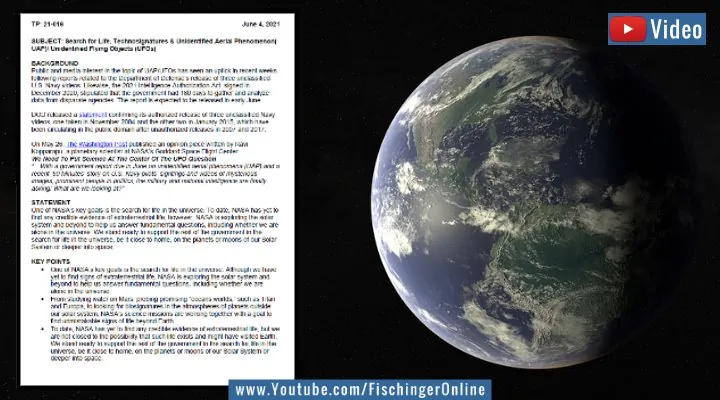 VIDEO: Interne NASA-eMails beweisen: Die Raumfahrtbehörde schließt nicht aus, dass Außerirdische schon hier waren! (Bilder: gemeinfrei/NASA / Montage: Fischinger-Online)