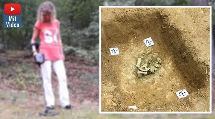 Teenagerin aus Großbritannien findet kompletten Hort von Artefakten aus der Bronzezeit (Bilder: Fischinger-Online & instagram/oxfordarchaeology / Bearbeitung: Fischinger-Online)
