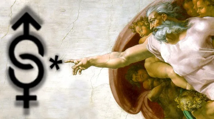 Gott*, Gott+ - Junge Katholiken wollen Gott "modern" gendern (Bilder: gemeinfrei / Montage: Fischinger-Online)