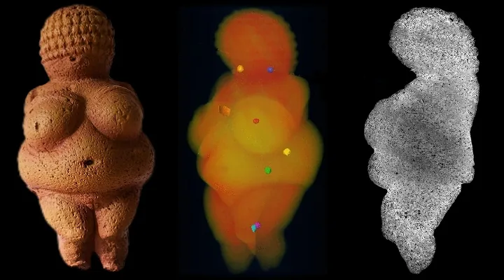 Studie: Die 30.000 Jahre alte Venus von Willendorf stammt aus Italien oder der Ukraine (Bilder: G. W. Weber / Montage/Bearbeitung. Fischinger-Online)