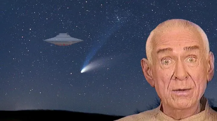 Heute vor 25 Jahren: Der Selbstmord der UFO-Sekte "Heavens Gate" um ihren Alien-Guru Marshall Applewhite (Bilder: NASA & gemeinfrei / Montage: Fischinger-Online)