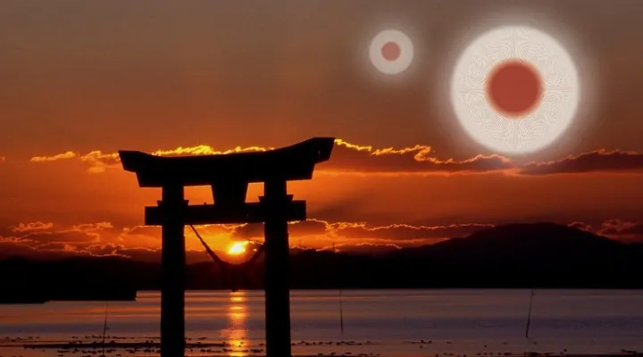 Lehrmeister aus dem Himmel in Japan: So kamen die Götter zu den Lutschu-Inseln (Bilder: PixaBay/gemeinfrei / Montage: Fischinger-Online)