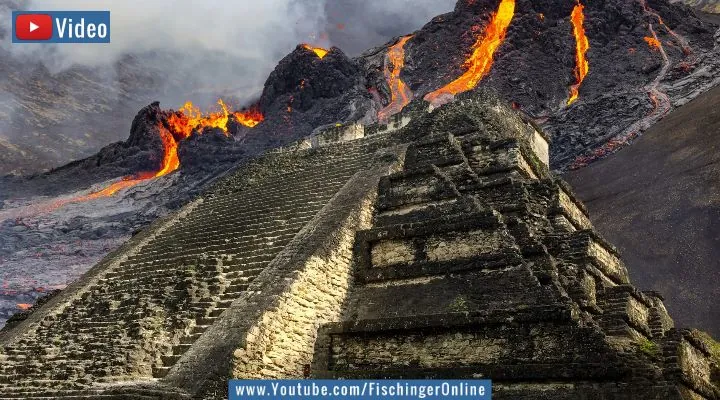 Video: Vulkanausbruch und der rätselhafte Untergang der Maya (Bilder: gemeinfrei / Montage: Fischinger-Online)