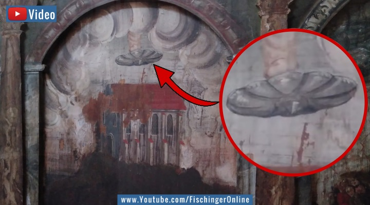 Video: Das rätselhafte fliegende "Schild Gottes" - Antike Flugobjekte auf alten Bildern (Bild: romania-insider.com)