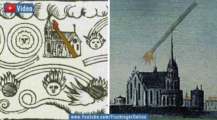 Video: "Rakete" als Himmelszeichen 1520 über Wien und eine angeblich drohende Sintflut! (Bilder: gemeinfrei / Bearbeitung/Montage: Fischinger)