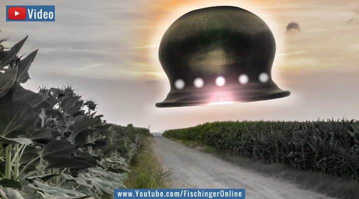 Der "fliegende Kessel von Ahlshausen": nur eine Sage oder doch eine UFO-Sichtung vor Jahrhunderten? (Bilder: gemeinfrei / Montage: Fischinger-online)