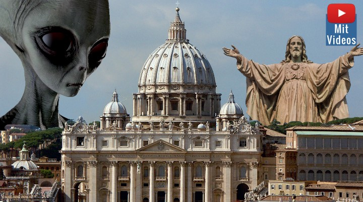 Vatikan: Außerirdische könnte es geben - aber keinen 2. Jesus Christus im Universum ... aber! (Bilder: envato / Montage: Fischinger)