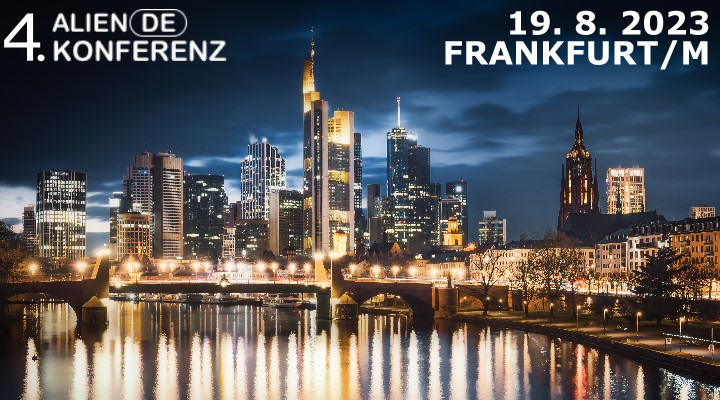 4. Alien.de-Konferenz am 19. August 2023 in Frankfurt am Main: Alle Infos und Programm (Bild: Fischinger / alien.de)