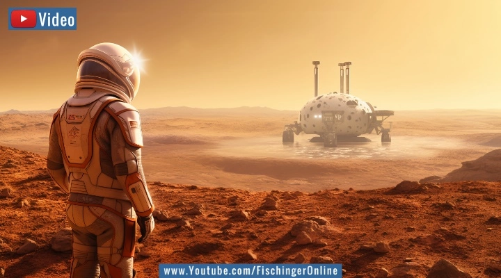 Video: Bemannte Marslandung und der Traum von Menschen auf dem Mars: hat er sich ausgeträumt? (gemeinfrei/KI)
