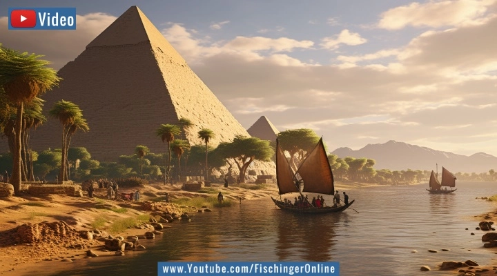 Kuriose Behauptung: Rätsel, wie die Pyramiden gebaut wurden, endgültig und "final" gelöst - heißt es (Bild: KI/gemeinfrei)