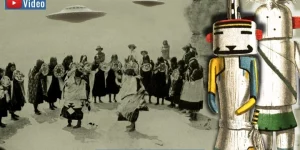 Außerirdische Helfer vor Jahrtausenden? Kachina, Hopi und "fliegende Schilde": Fakt oder Fiktion? (Bilder: gemeinfrei / Montage: Fischinger)