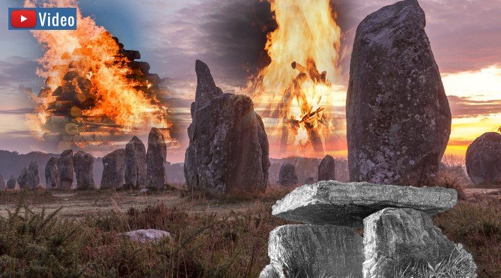 Carnac und das Rätsel der Megalithkultur - zum Teil gelöst? (Bilder: gemeinfrei / envato / Pixabay / Montage: Fischinger)