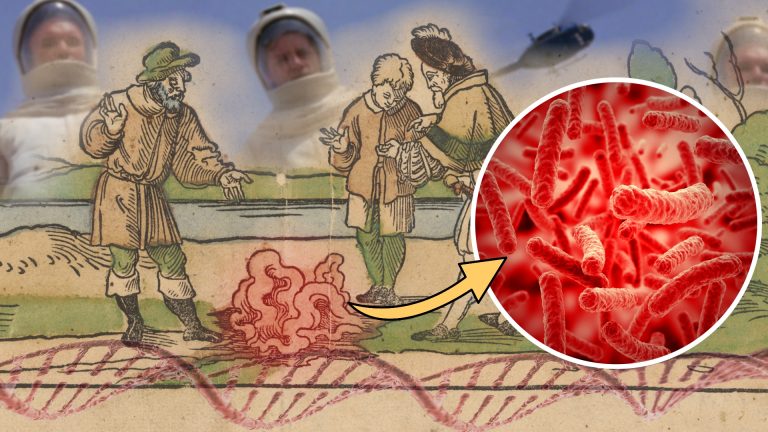 Sommer 1550 zwischen Halle und Merseburg: Blut aus dem Inneren der Erde verängstigt die Menschen - und ist doch kein Einzelfall (Bildmontage: Fischinger)