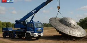 UFO-Absturz in Deutschland! Was würde unser THW dann tun? (Bild & Montage: Fischinger)