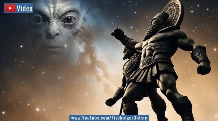 Ein Sage behauptet tatsächlich: Riesen der Antike bekamen Geheimwissen von den Sternen - durch Außerirdische (Bilder: gemeinfrei & envato / Montage: Fischinger) Ein Sage behauptet tatsächlich: Riesen der Antike bekamen Geheimwissen von den Sternen - durch Außerirdische (Bilder: gemeinfrei & envato / Montage: Fischinger)