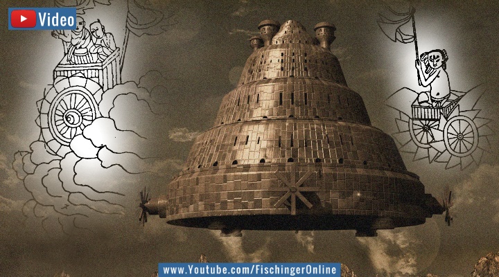 Das Volk der Tschi-Kung und Flugwagen im Alten China: UFOs der Antike? (Bilder: gemeinfrei & PixaBay / Montage: Fischinger)