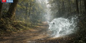 "Phantom-Schweine" von Hoe Benham und anderswo: Sind es Tiere aus dem Jenseits? (Bild: KI/Fischinger)